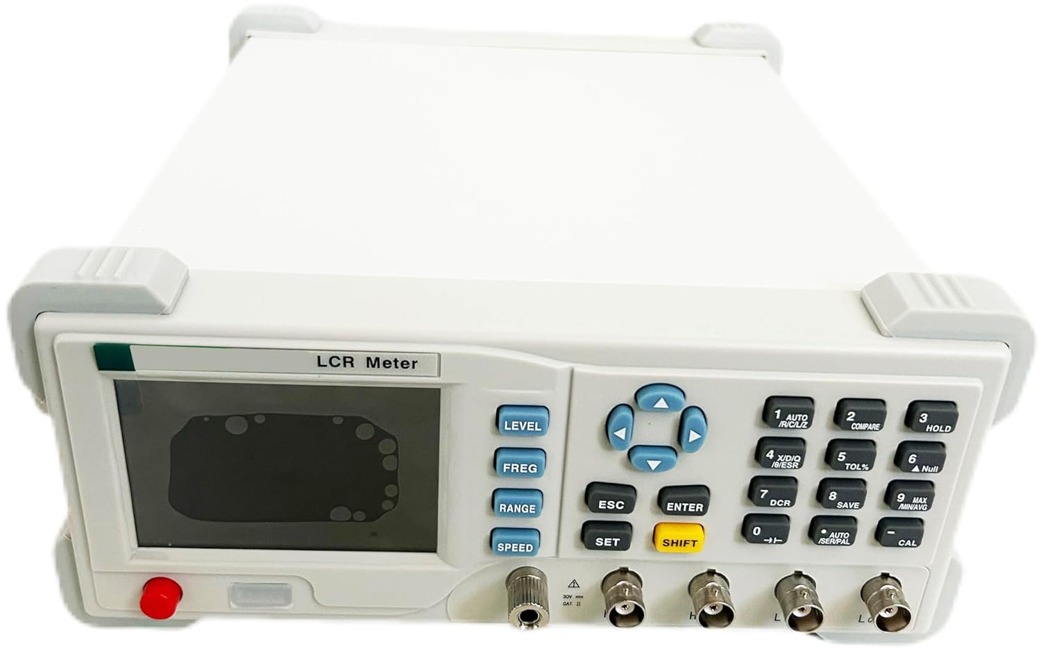 Benchtop LCR Meter Bridge Continuously Adjustable Frequency 10Hz-100kHz Inductance Resistance Capacitance Tester with Basic Accuracy 0.1% USB RS232 Communication Interface
