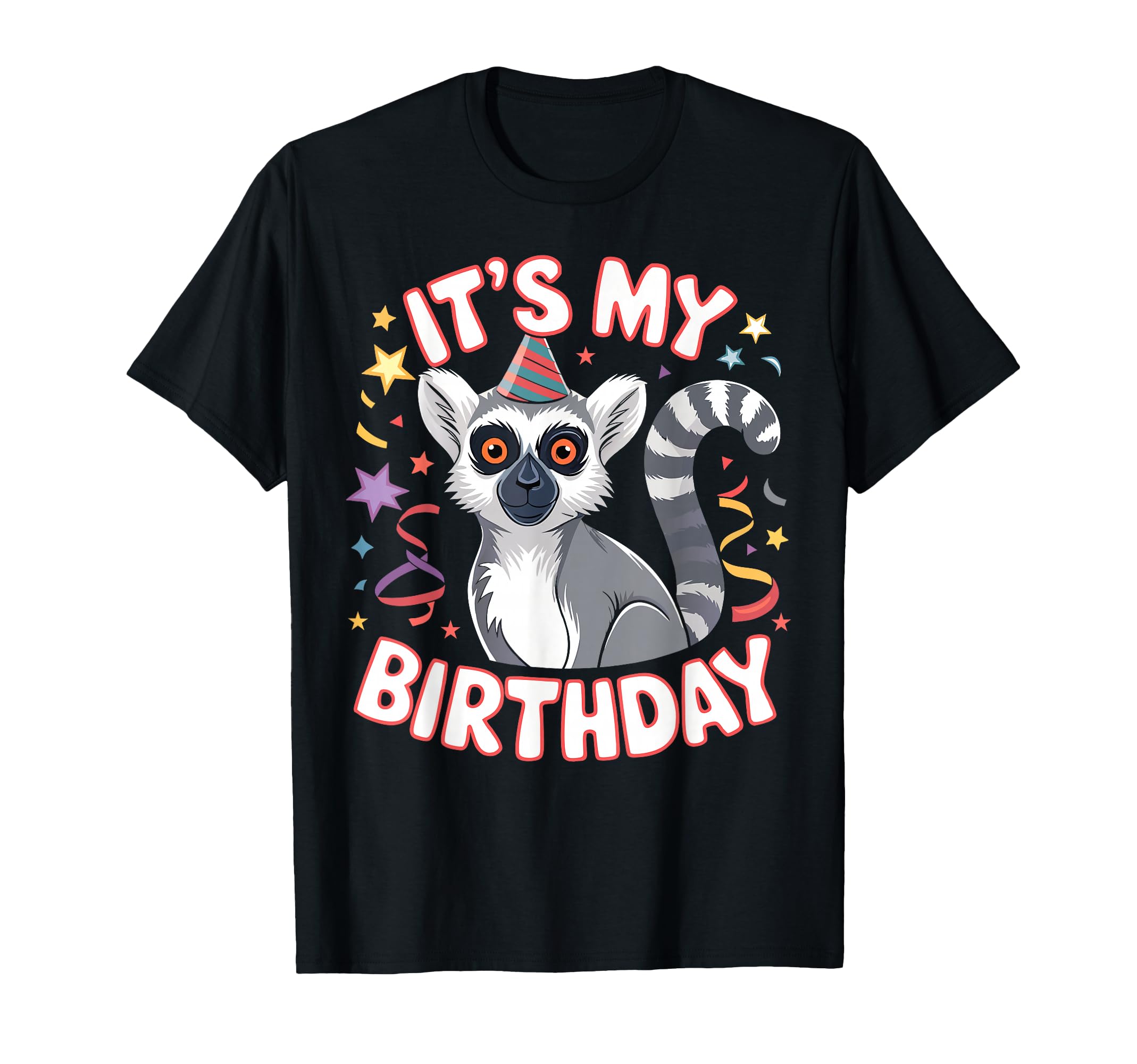 Lemur Its My Birthday Wildlife Zoo Animal Theme Party T-Shirt