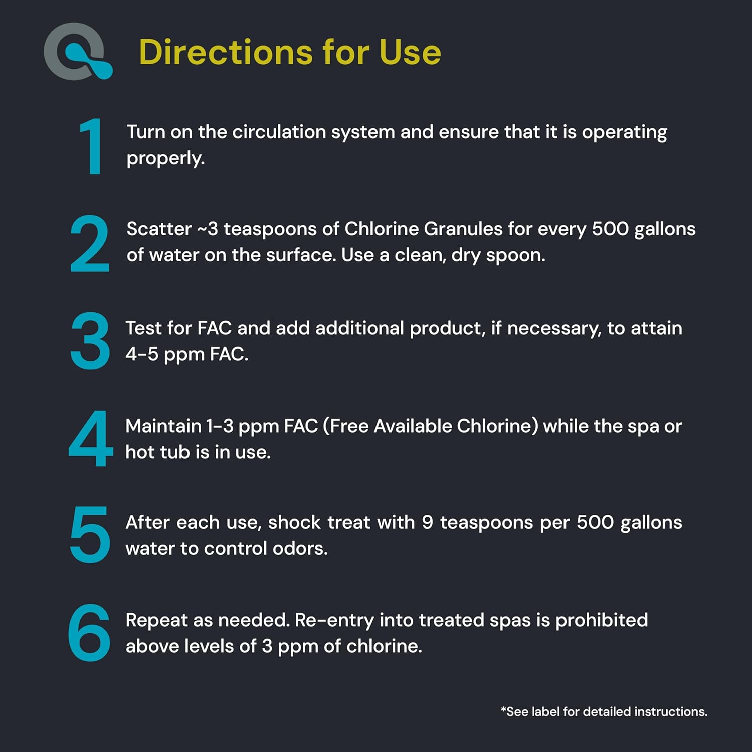 Spa Chlorine for Hot Tub Sanitizer 2lbs - Quick Dissolving Hot Tub Chlorine Granules, Spa Chemicals Made in The USA - AquaDoc