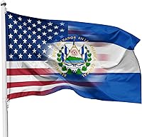 Vista 9 de Bandera de México El Salvador - 3x5 pies de nailon, uso en exteriores e interiores
