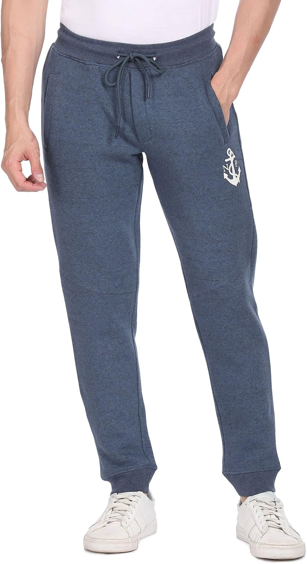 NEWPORT Regular Men Mid Rise Heathered Joggers