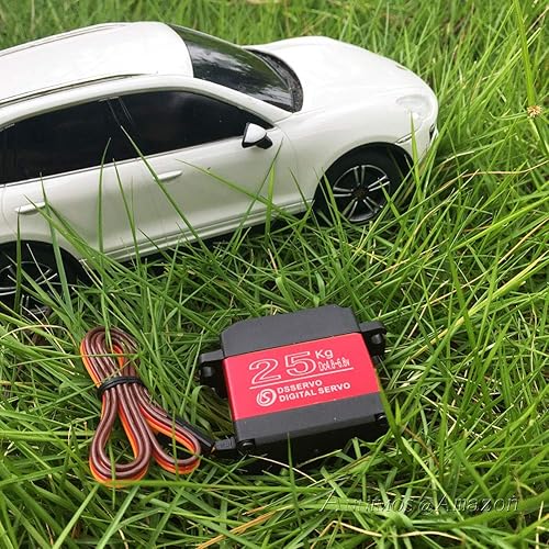 Vista 9 de 55.1 lbs Digital Servo Full Metal Gear Alto Par Impermeable para RC Car Crawler Robot Control Ángulo 270 °