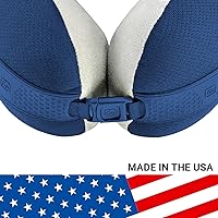 Vista 11 de American Dreamer, almohada de viaje de lujo, cómoda almohada de espuma viscoelástica para el cuello para un sueño ininterrumpido, ideal para avión