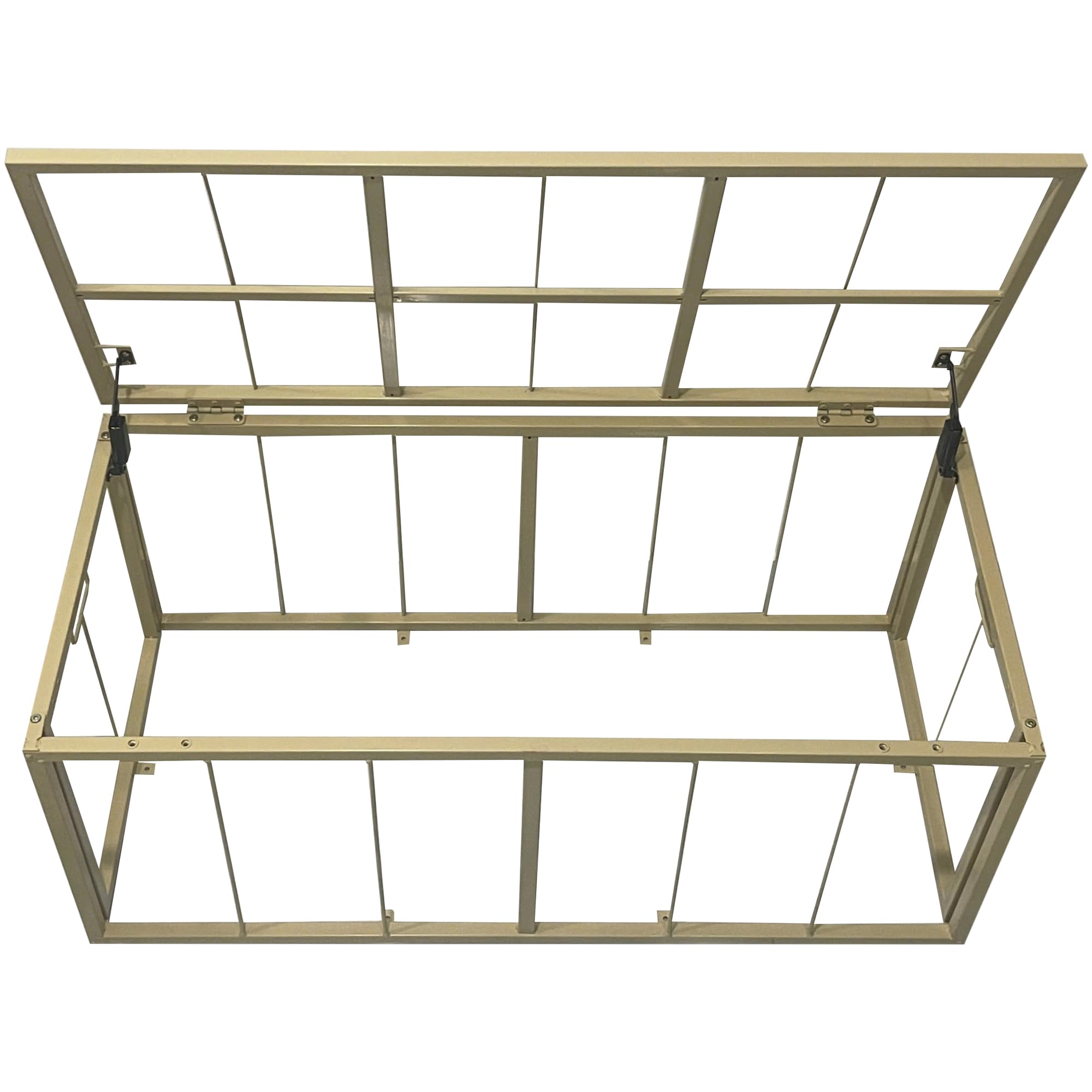 eHemco Baúl de almacenamiento de mimbre de jacinto de agua resistente con marco de metal, 42 x 20 x 18.5 pulgadas, natural