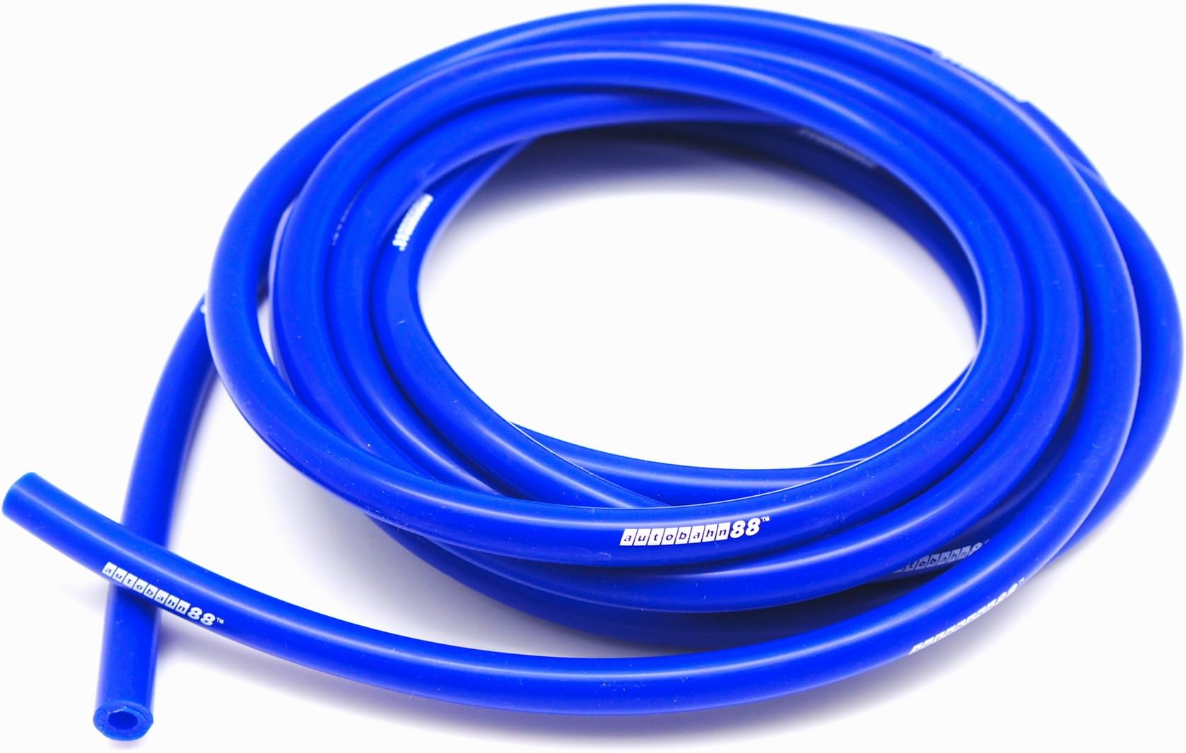 Autobahn88 High Performance Silicone Vacuum Hose, ID=0.12" (3mm), OD=0.31" (8mm), 15 Feet (4.5 Meter), Blue