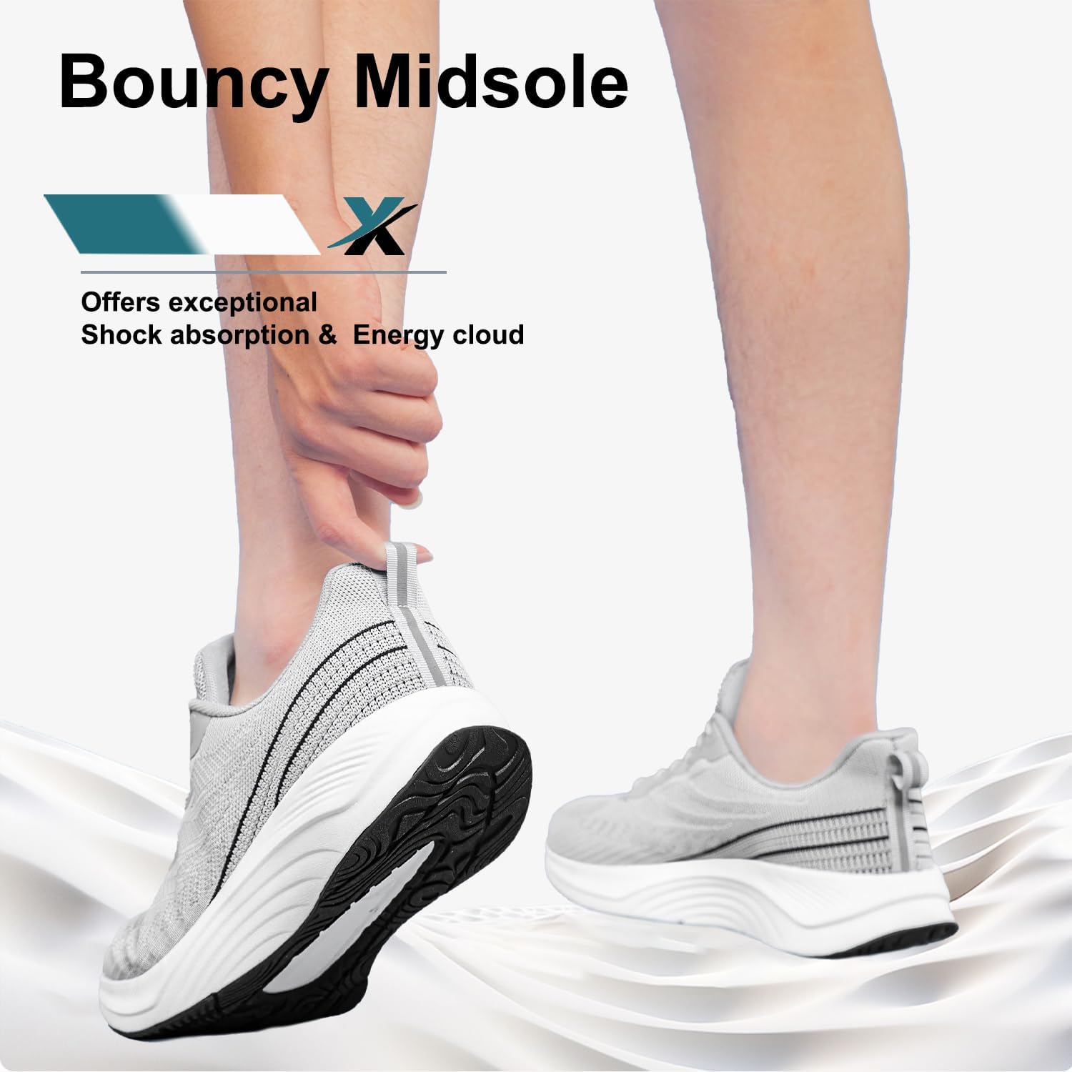 BQQ Men's Walking Shoes Lightweight Breathable Running Sneakers Comfortable Tennis Athletic Shoes for Gym, Workout & Daily Wear