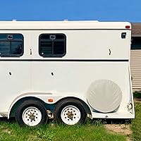 Vista 6 de Explore Land - Funda resistente universal para neumático de repuesto para remolque, vehículo recreativo, SUV, camión