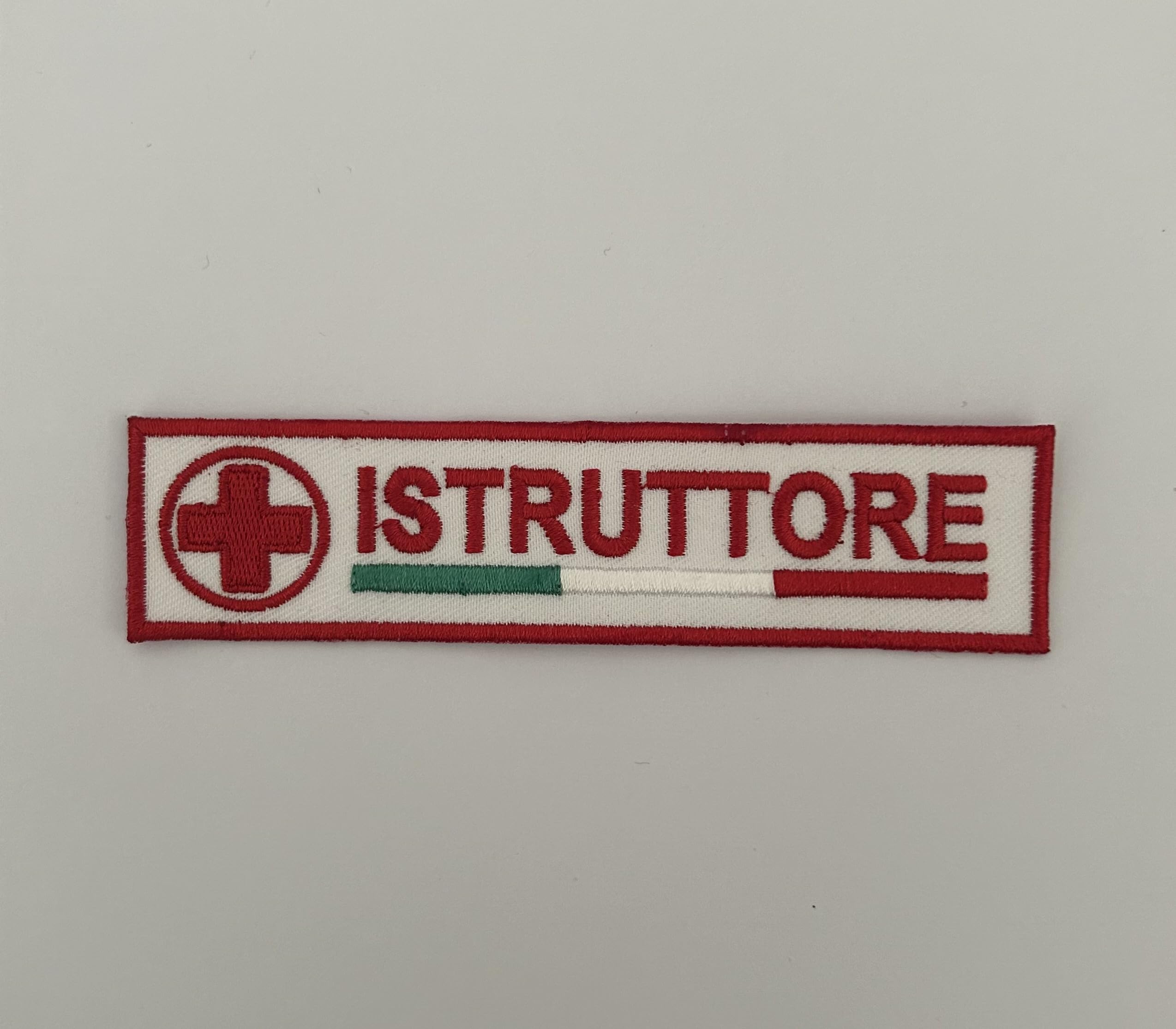 Zaino Generico Con Toppa Ricamata Croce Rossa Italiana | Poliestere 600D Rosso | Misura 29x40cm - 4