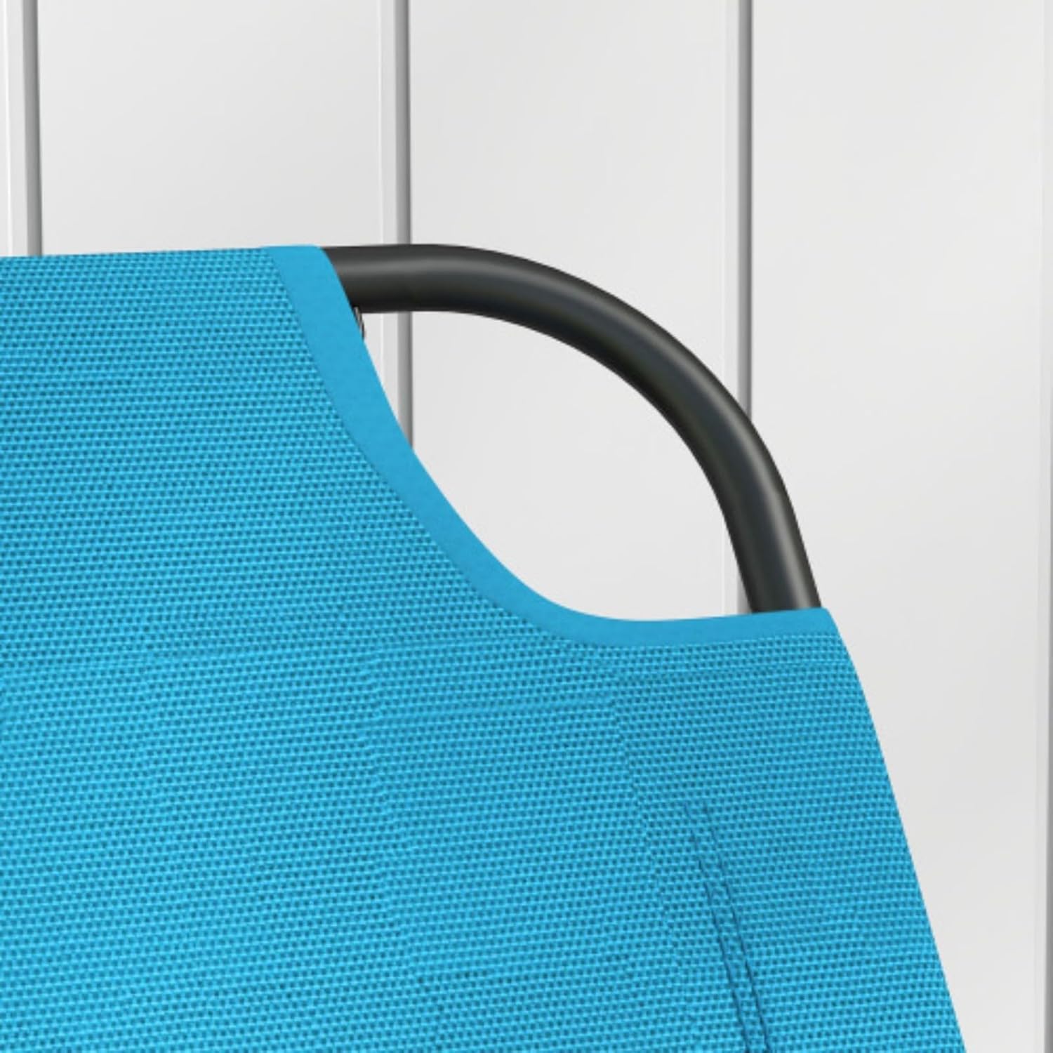 Outdoor Rocking Chair, Lounge Chair, Zero Gravity Rocking Chair, Outdoor Indoor Sling Fabric Rocking Chair, Modular Design with Folding Legs, Blue, Suitable for Garden, Terrace, Balcony