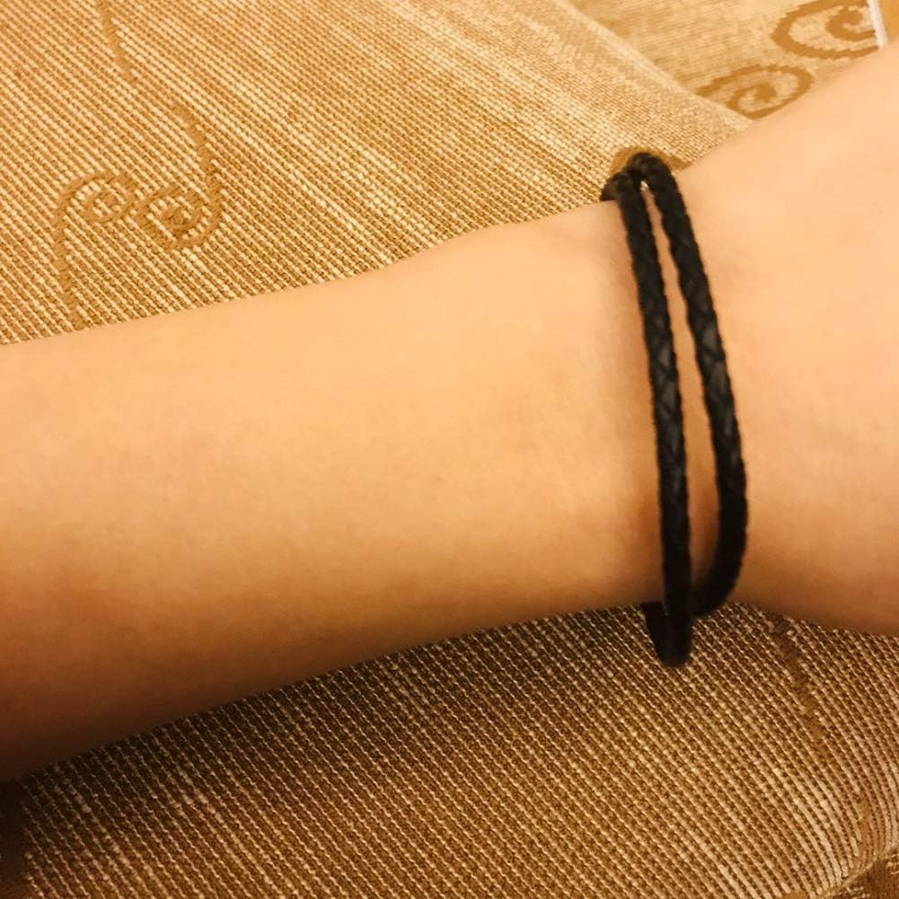 JMQJewelry Leather Charm Braided-Double Chain Womens Charm for Bracelets Girl Jewelry 18cm 7.1inches Christmas Halloween 2023