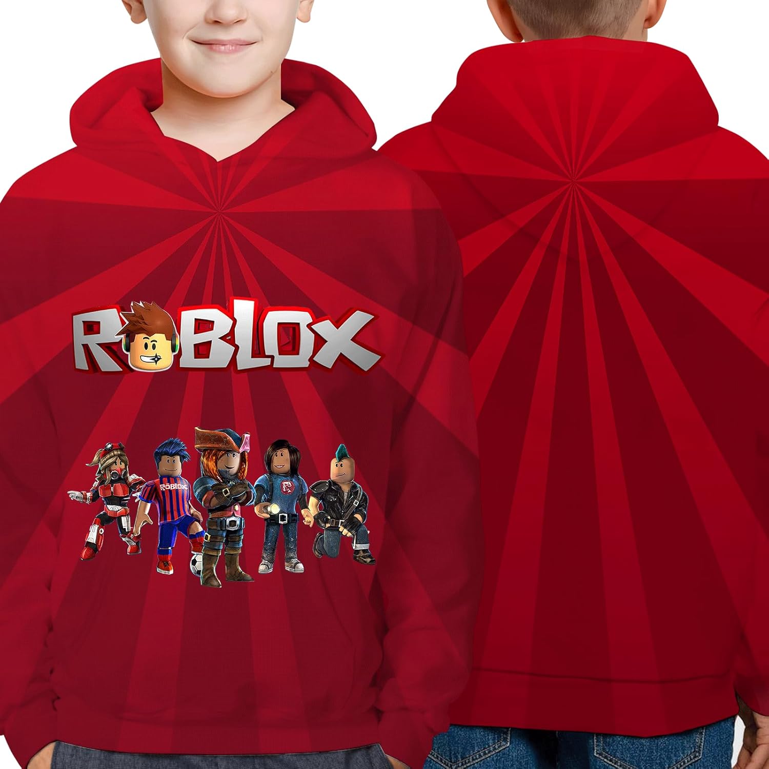 Youth Hoodie With Kangaroo Pocket - Boys & Girls Pullover Sweatshirt, Machine Washable, Great Birthday - Image 3