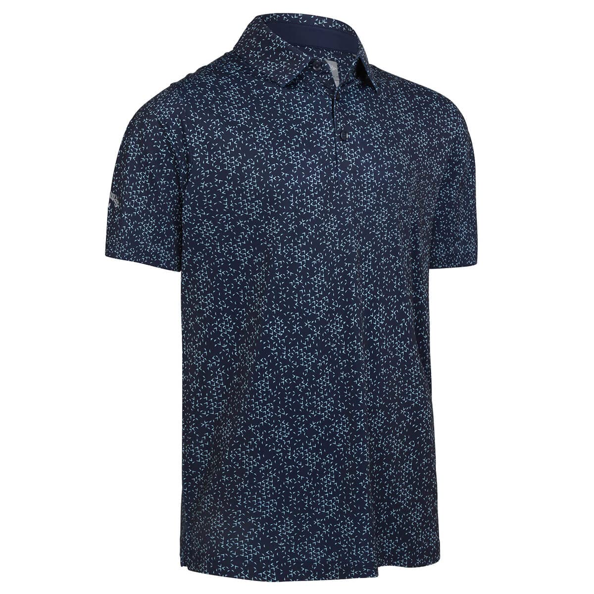 Callaway Golf Mens All Over Chev Polo Shirt - Peacoat - M