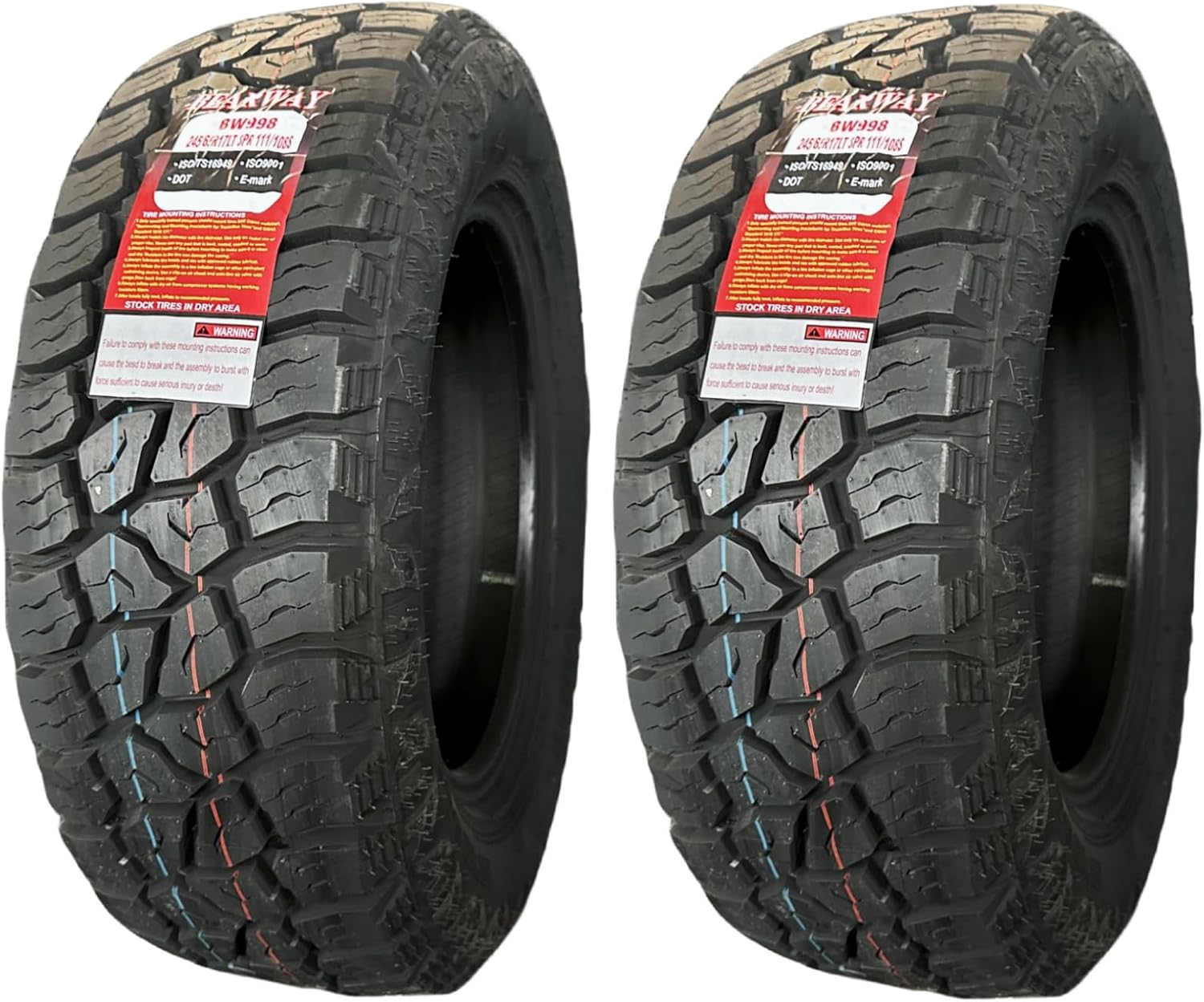 Amazon.com: Set of Two All-Terrain Thick Pattern Rubber Super Grip Off ...