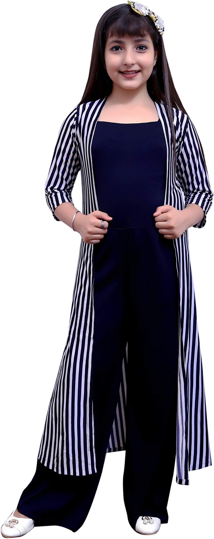 GenericGirls 2pcs_shrug Striped Dress