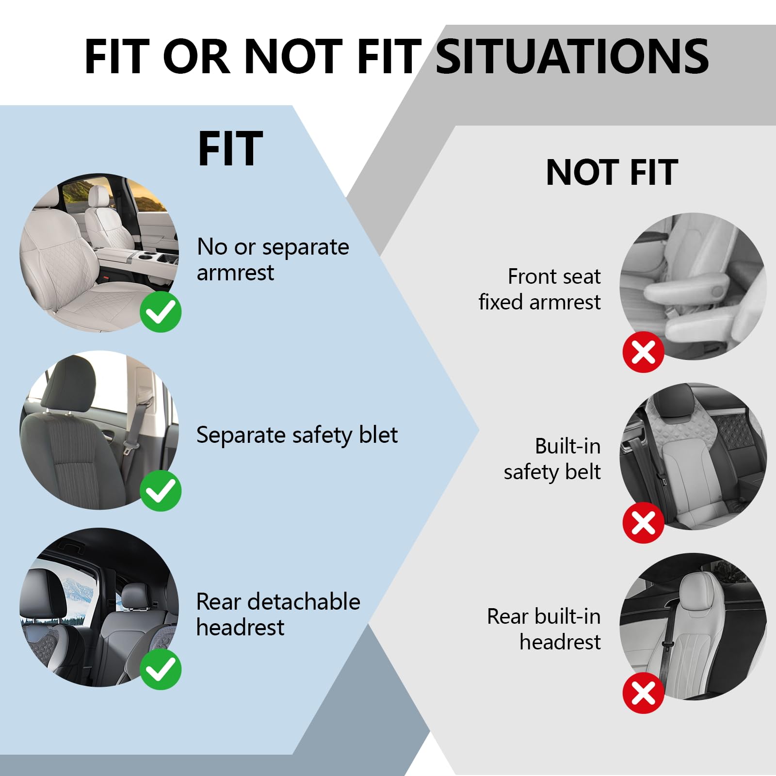 Set completo di coprisedili per auto in pelle, set universale di protezioni per sedili anteriori e posteriori, morbidi e traspiranti, coprisedili e poggiatesta per auto compatibili con airbag