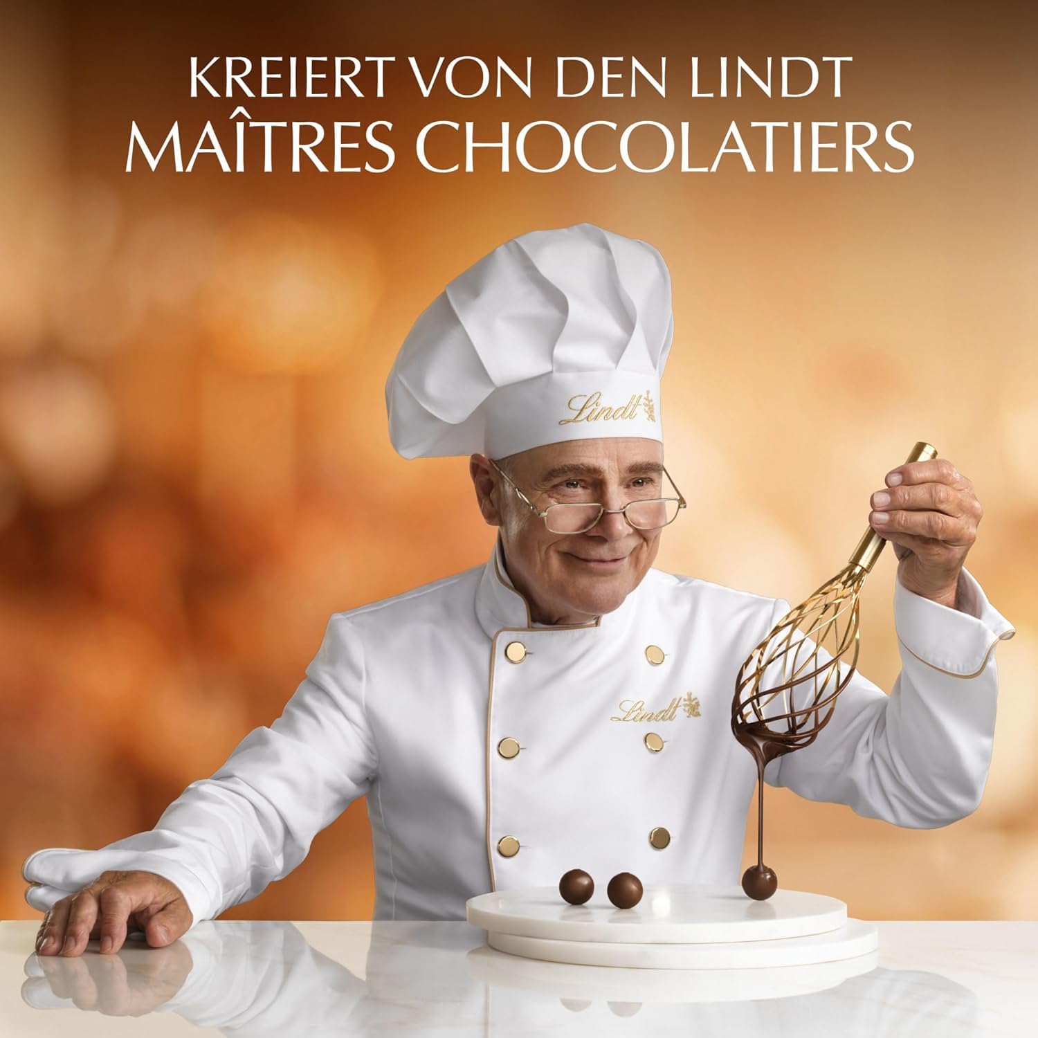 Lindt Schokolade LINDOR Kugeln Vollmilch Mischung | 1 KG Beutel, wiederverschließbar | ca. 80 Kugeln in 4 Sorten (Milch, Pistazie, Milchcrème, Caramel) | Großpackung | Schokoladengeschenk
