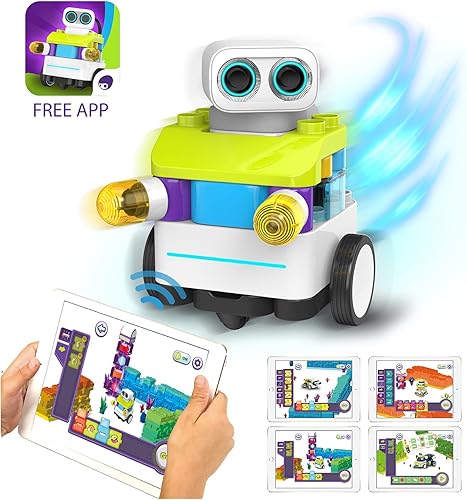 Miniatura 9 de PAI TECHNOLOGY BOTZEES Class Plus - Robots de codificación para niños, robot de control remoto, 8 en 1, juguetes STEM de realidad aumentada para