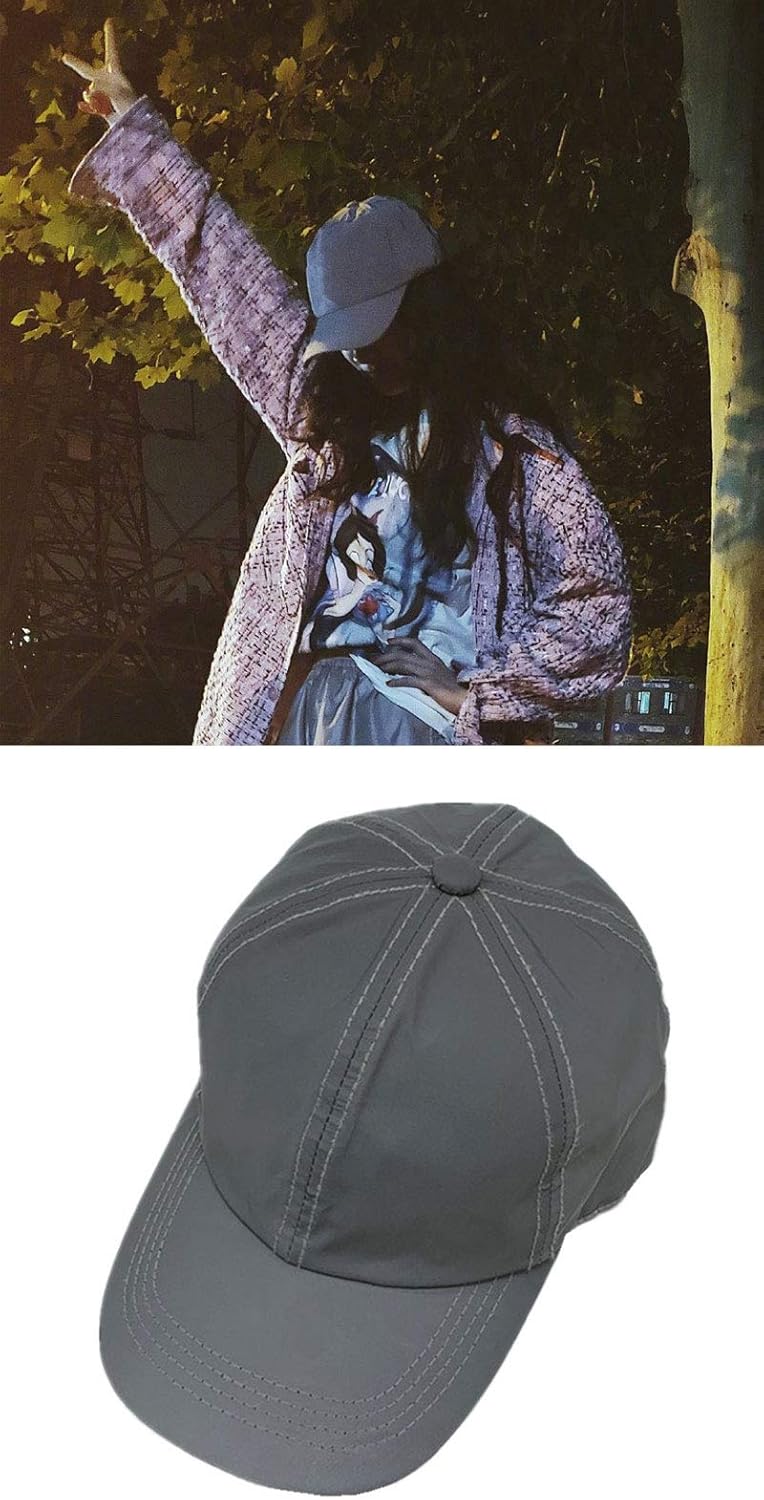 PAODIKUAI Men and Women Night Reflective Hat Runner Cap Visor Bucket Hat Flash Rave Festival Boonie Cap (Baseball Cap) - Image 3