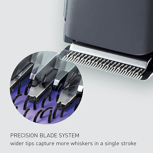 Miniatura 8 de Panasonic Recortadora de barba larga para hombres, 58 ajustes de longitud y 4 accesorios para cortar y detallar, operación inalámbrica o con cable -