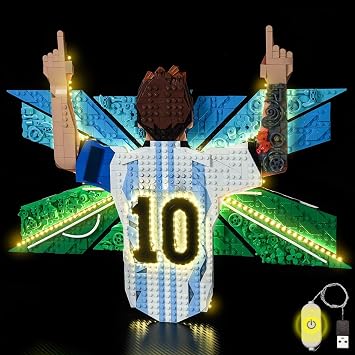 LED Lighting Kit for Lego 43018 Lionel Messi Celebration - Custom Lights to Mount Compatible with this Model Model Not Included