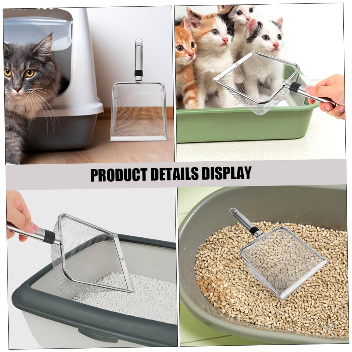 YARNOW 5 Pièces Pelle à litière pour Chat Pelle à litière Pratique ramasseur de Caca de Chat ramasse pour Chat litiere pour Chat Fournitures pour Animaux cuillère pour Chat PP
