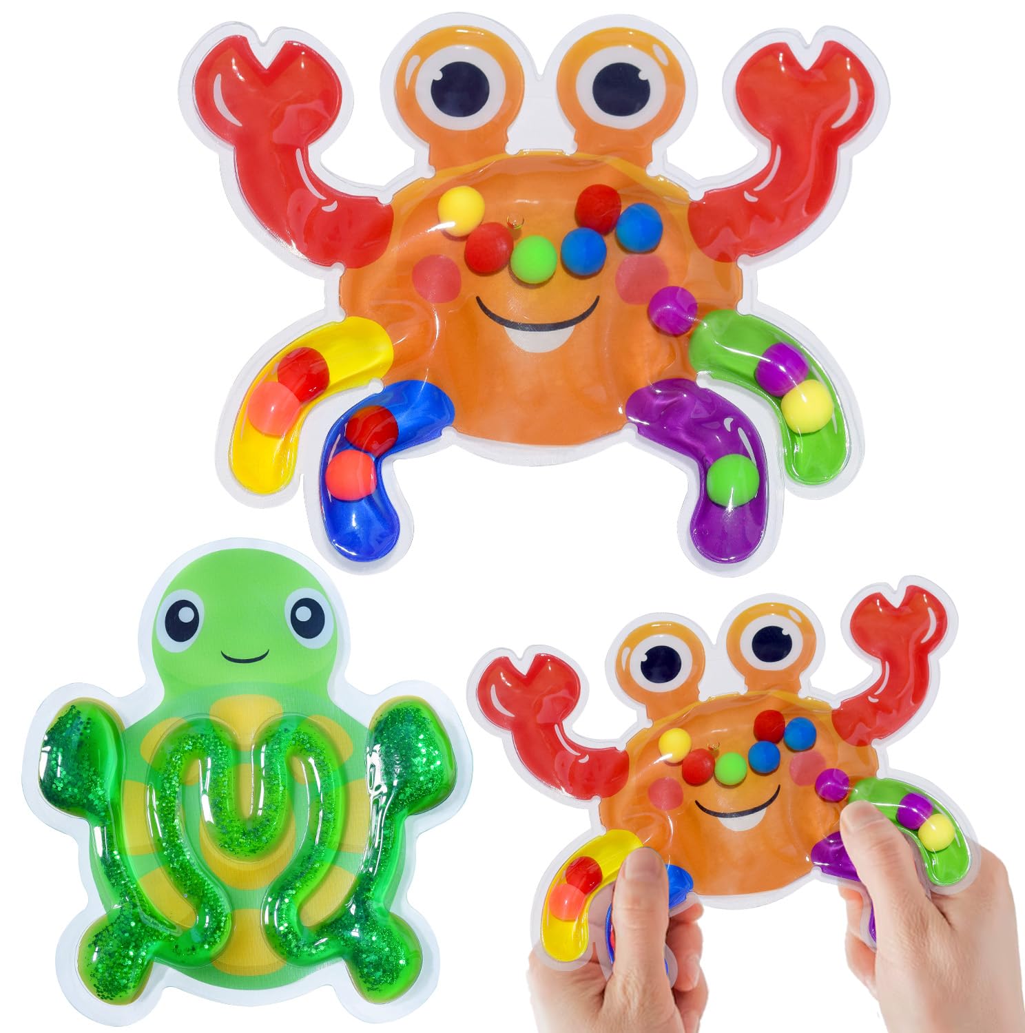 AEYAKA Gioco di ordinamento Montessori per Bambini, Giocattolo educativo motorio, Giocattolo da Viaggio pedagogico, 3-5 Anni (Animali marini)