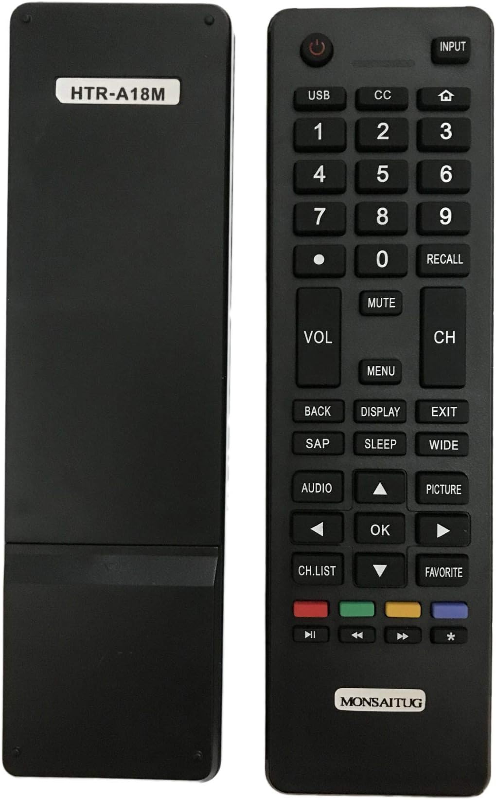 Replacement Remote Control for Haier LE24H3380 32D3000D LE32M600M20 LE39F32800 40D2500 40D3500M 40D3505 42E3500 48D3500 48E2500 48E2500A LE40D3281 LE55F32800 50E3500A 50D3505A 55E3500A TV