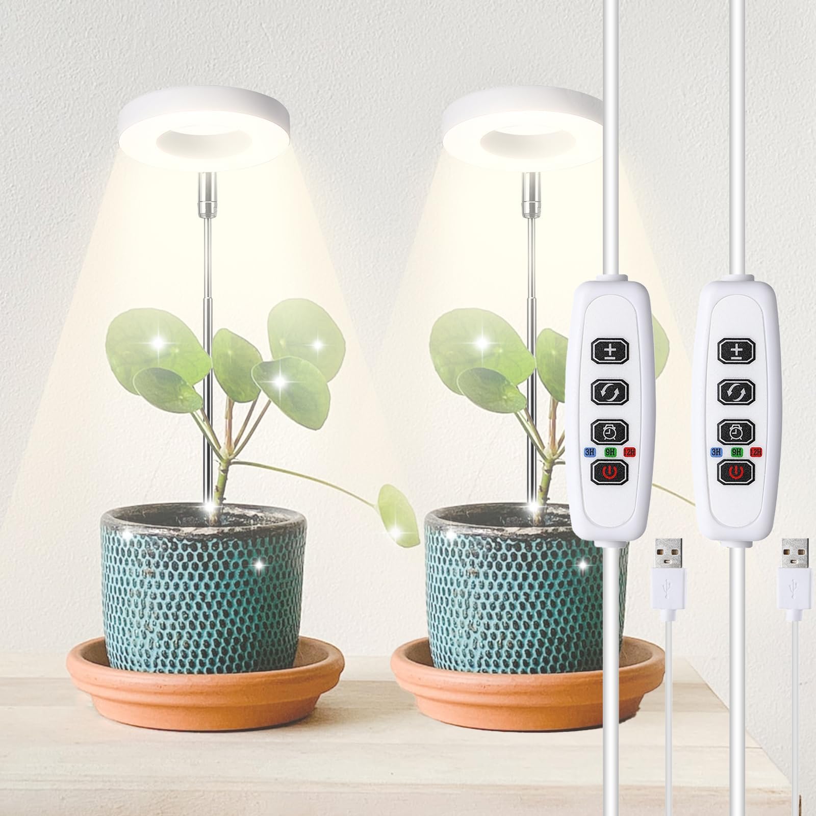 Amazon.com: Beamama Grow Light, Full Spectrum LED Plant Light for ...