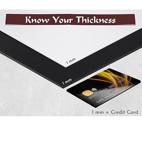 Miniatura 3 de Espuma EVA de Retención de Forma para Cosplay 1mm (1mm-10mm) 35.56x99.06 cm Hojas de Espuma EVA de Alta Densidad Negras o Blancas.