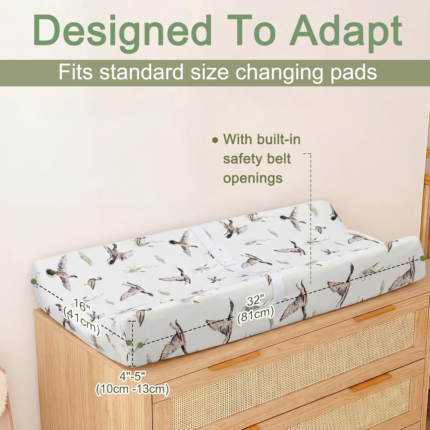 Hahafelt Cotton Changing Pad Covers for Boy Girl Essentials Registry Soft Baby Nursery Diaper Changing Pad Sheets Change Cover