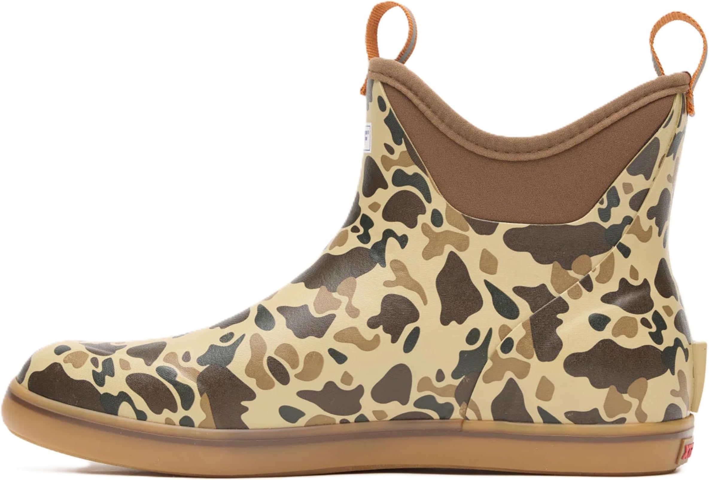 6" Men's Ankle Deck Boot - Lightweight, 100% Waterproof Rubber Footwear - Non-Marking, Slip-Resistant Outsole - Moisture-Wicking Liner