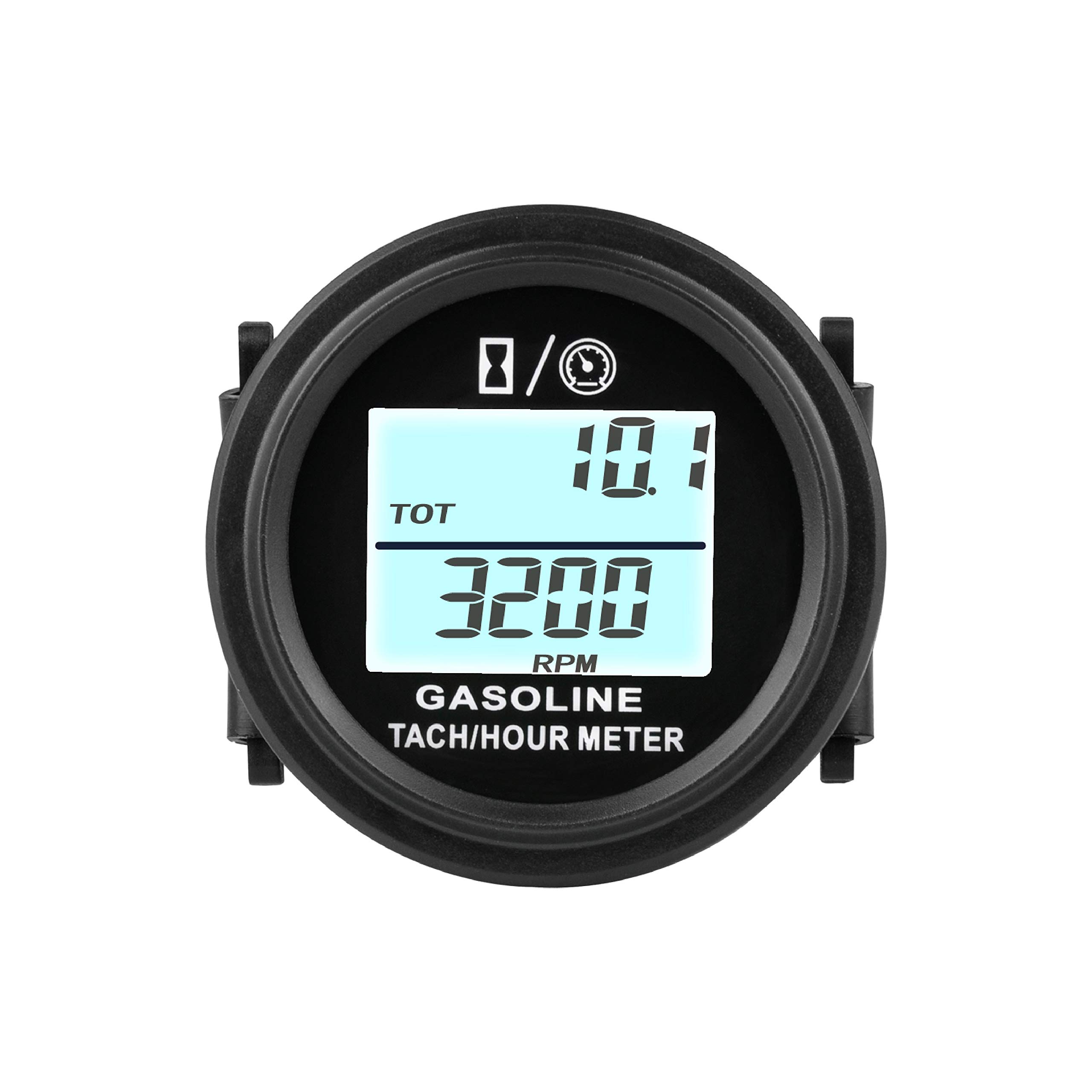 Runleader RL-HM005L Inductive tachometer with hour meter for all gasoline engine ATV UTV dirtbike motobike motocycle outboards snowmobile pitbike PWC marine boat waterproof