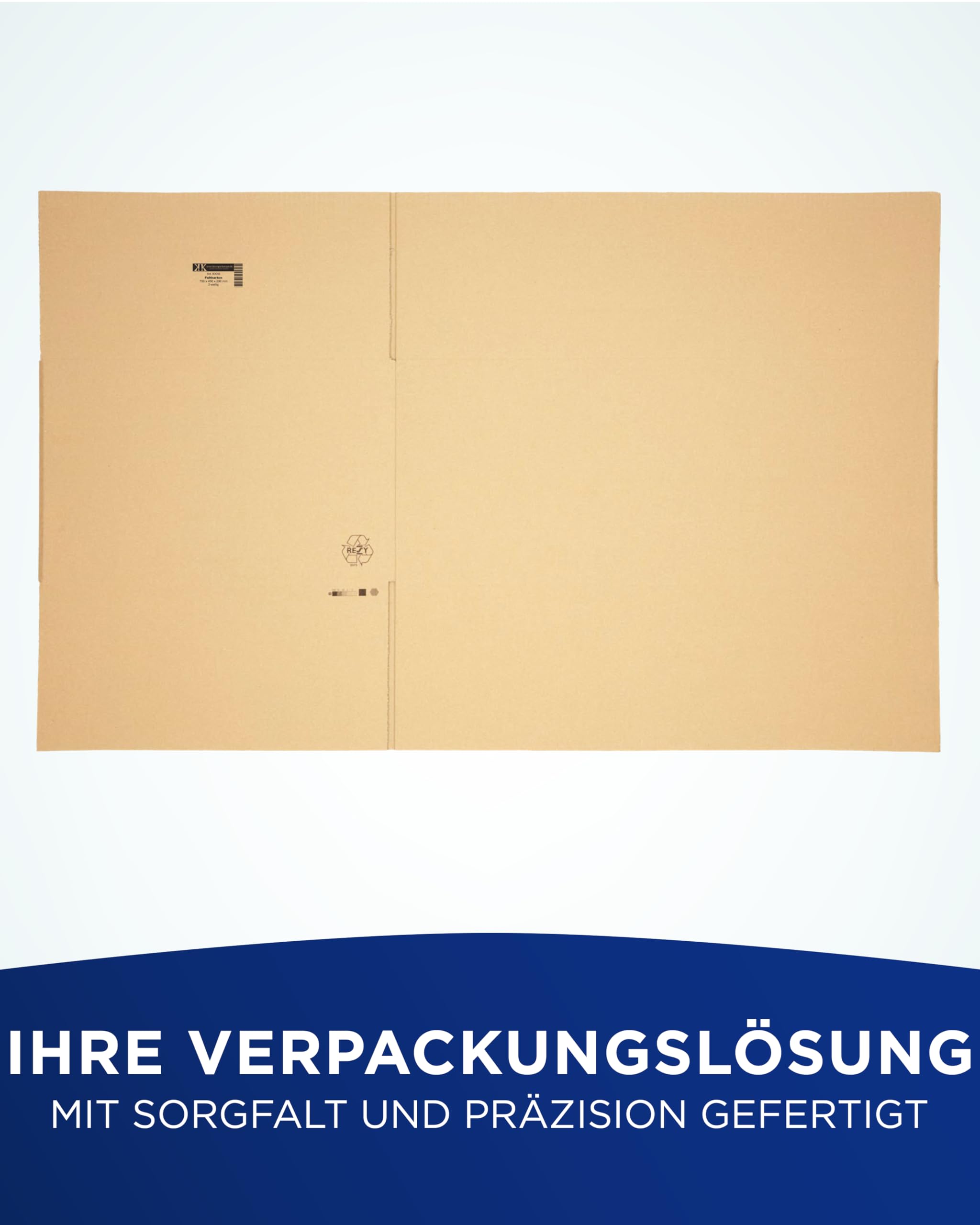KK Verpackungen Versandkartons 700 x 450 x 290 mm Braun 2-wellig (Außenmaß 710 x 460 x 350 mm) | 10 Stück, Faltkartons Kartons für Versand als DHL Paket Hermes Paketklasse L DPD GLS Paketklasse XL