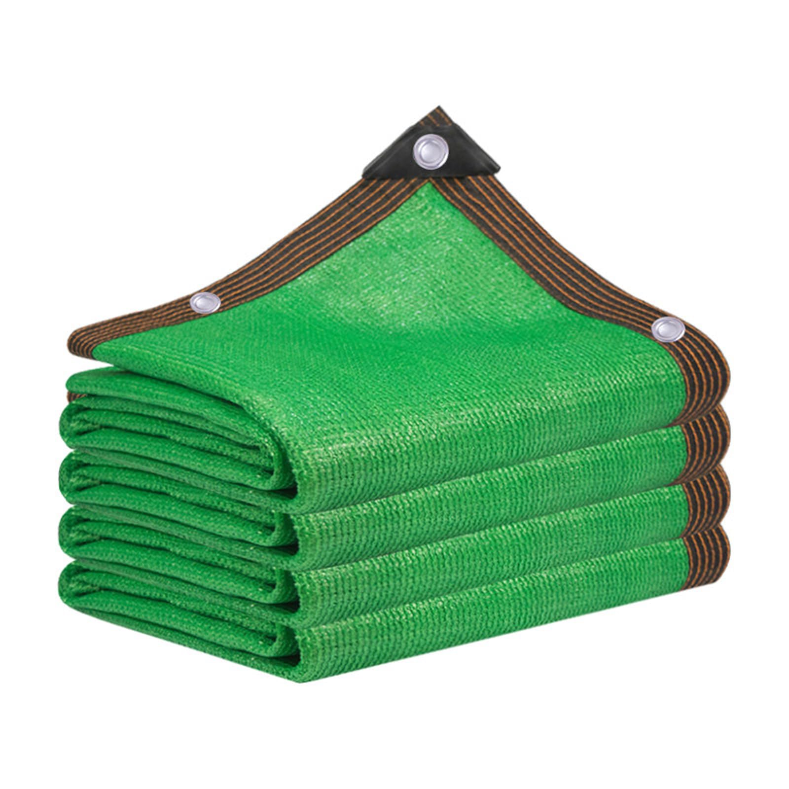 Malla de Sombra Resistente 4mx3m Malla de Sombra UV Reutilizable Tela Sombras Exterior 95% Bloqueo UV Transpirable para Invernadero Jardín Patio Huerto Cubierta (Verde)