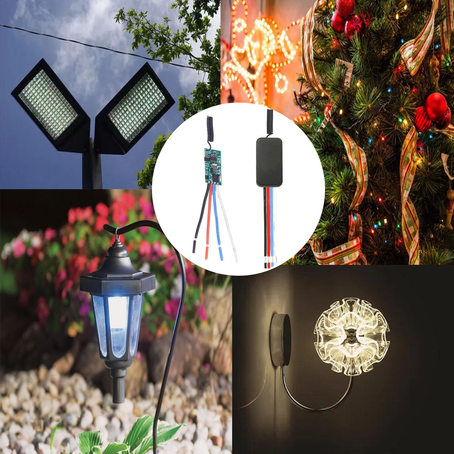 Interrupteur à Distance Sans Fil DC12V,3 Voies 3 Canaux DC 5V/12V/24V/30V/3A Mini Relais Interrupteur Sans Fil Télécommande pour Bandes lumineuses, Serrures de Porte