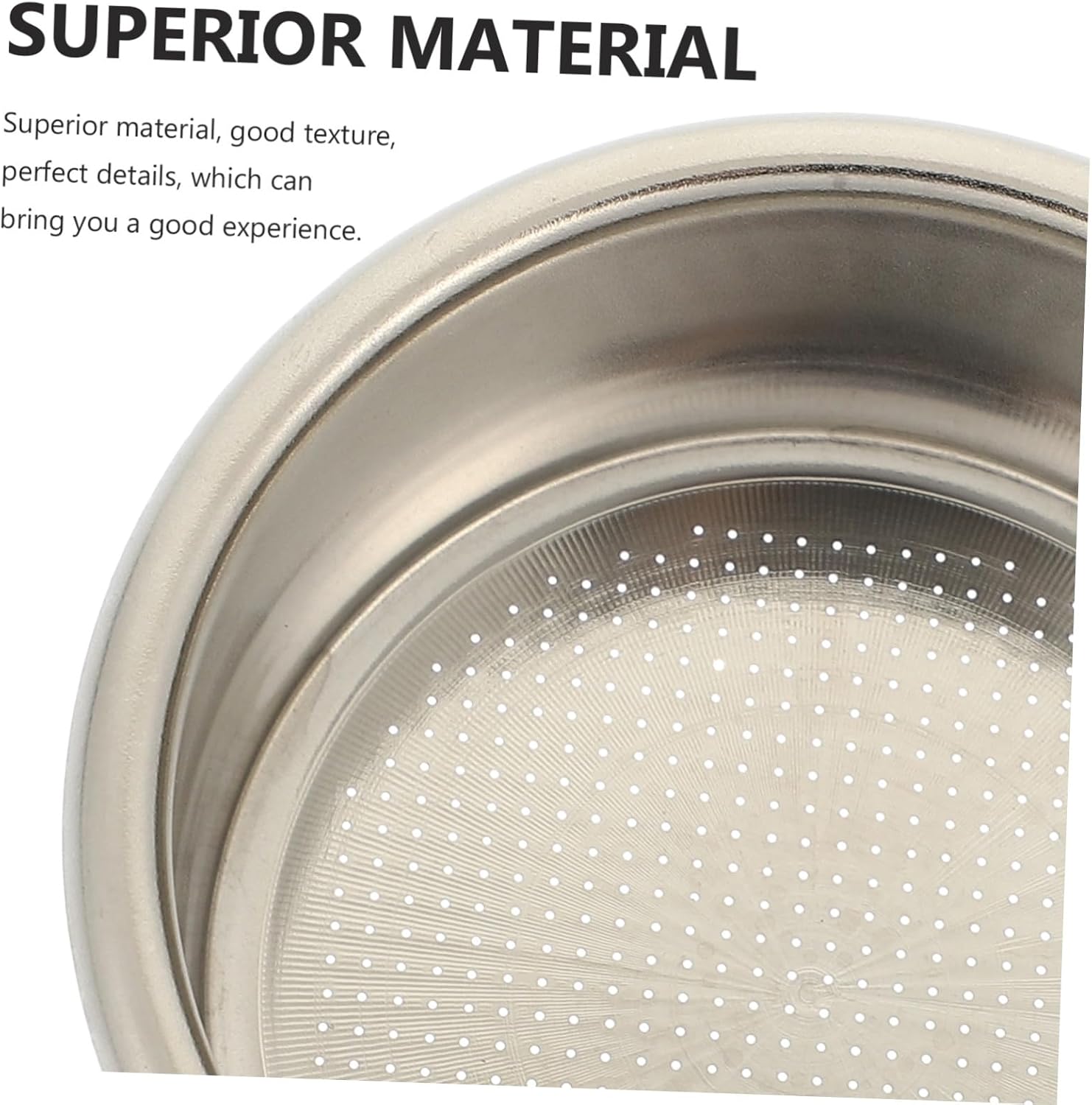 Stainless Steel Double Espresso Basket Coffee Machine Filter Reusable Coffee Maker Accessory for Rich Flavor Replacement Strainer for Espresso Machines