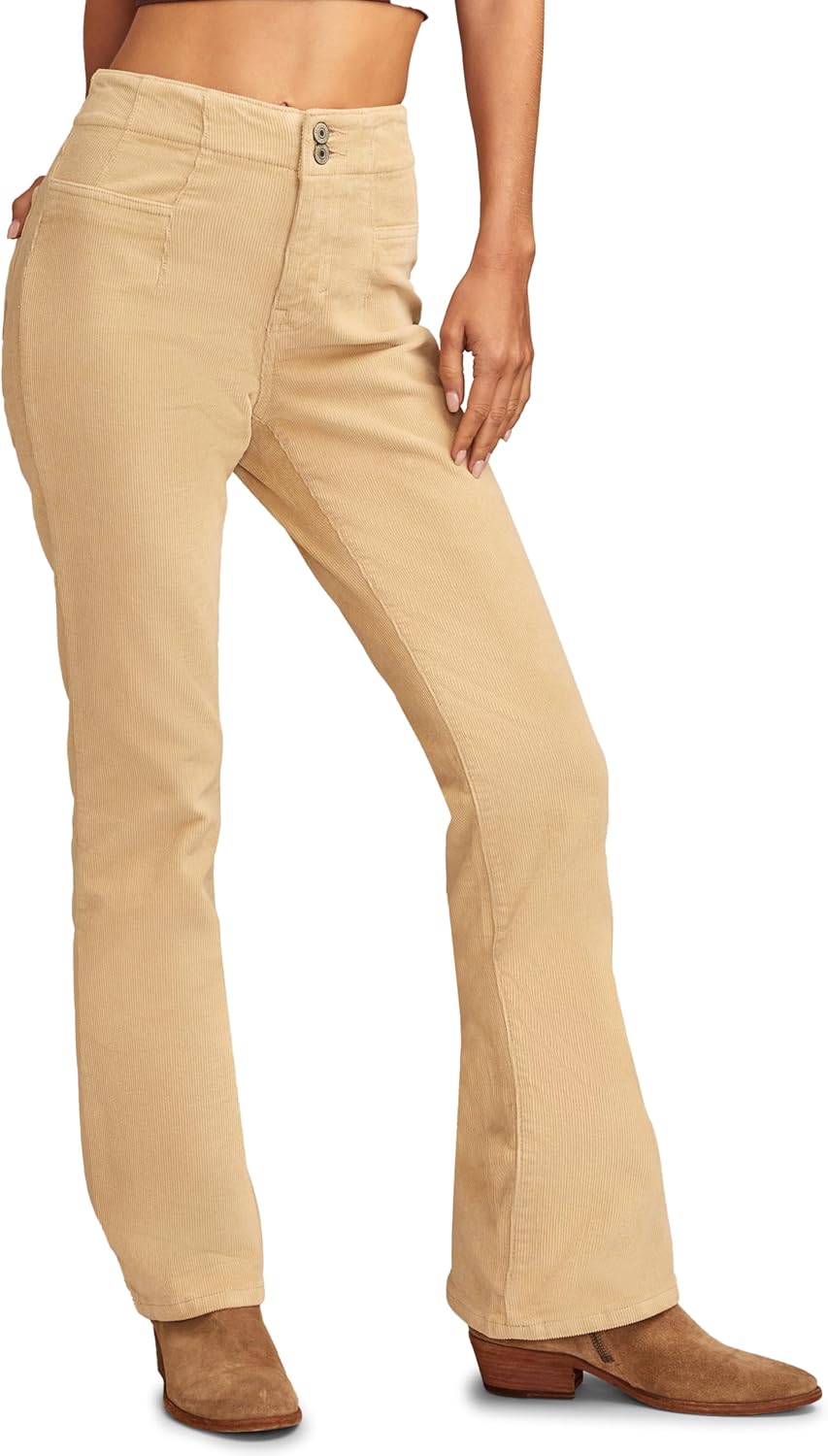 Lucky Brand Womens High Rise Seamed Corduroy Stevie Flare - Image 3