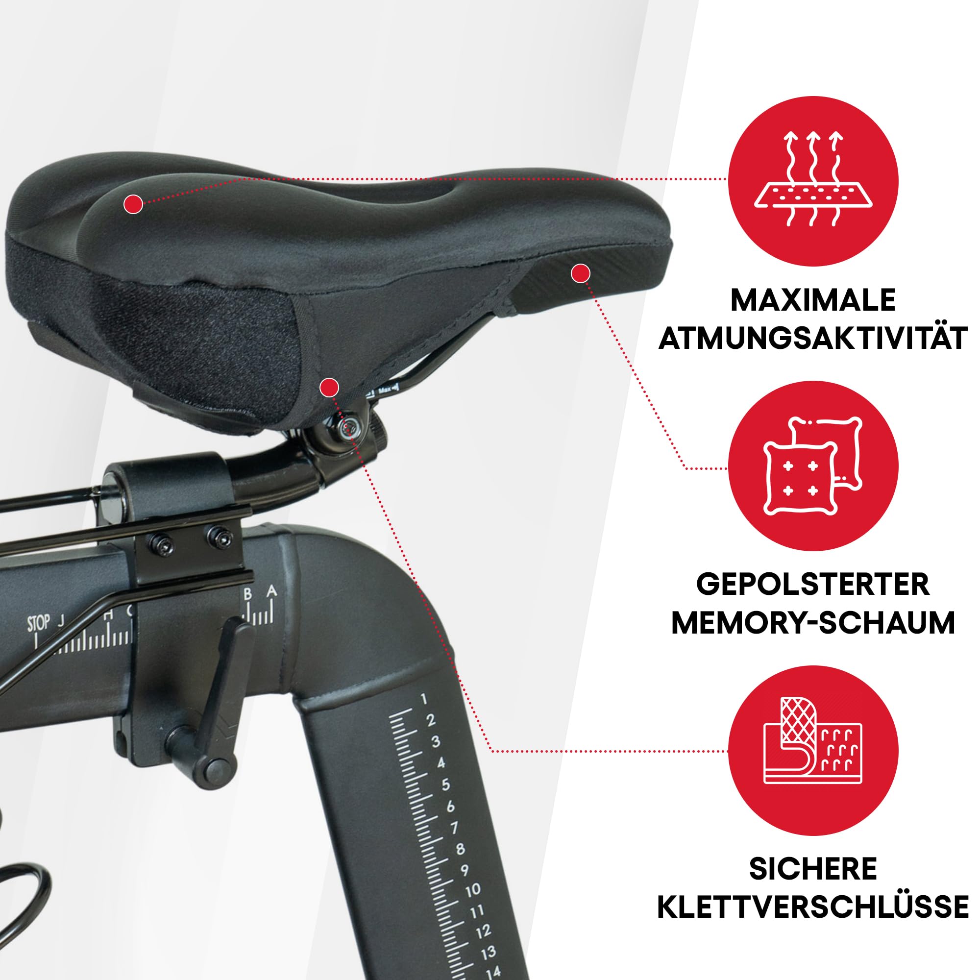 Gepolsterter Sitzbezug für Peloton Bike & Peloton Bike+, Gel-Sitzkissen, ultimativer Komfort für Damen & Herren, Zubehör für Peloton-Fahrräder