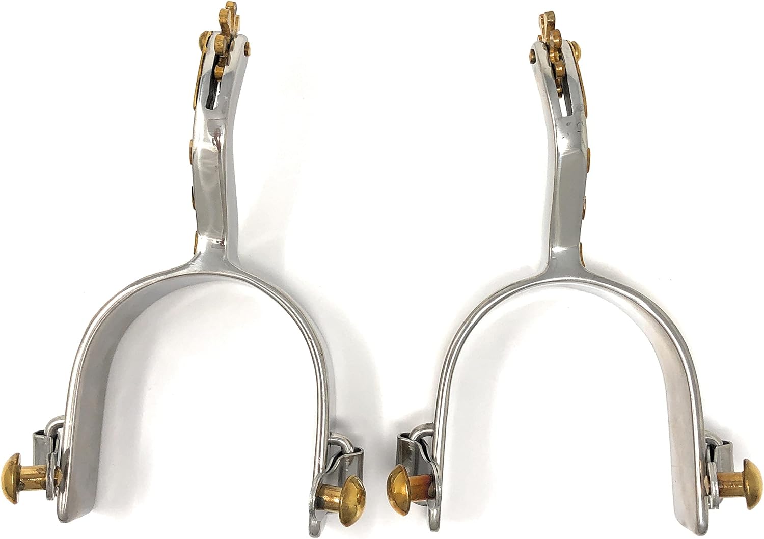 AJ Tack Men's Stainless Steel Offset Southwest Spurs