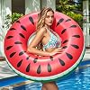 Swimming Rings for Adults,Inflatable Ring, Rubber Ring for Swimming,Swimming Tube Pool Float,Watermelon Swimming Tube Water Fun Beach Pool Toys for Summer Party(75cm)