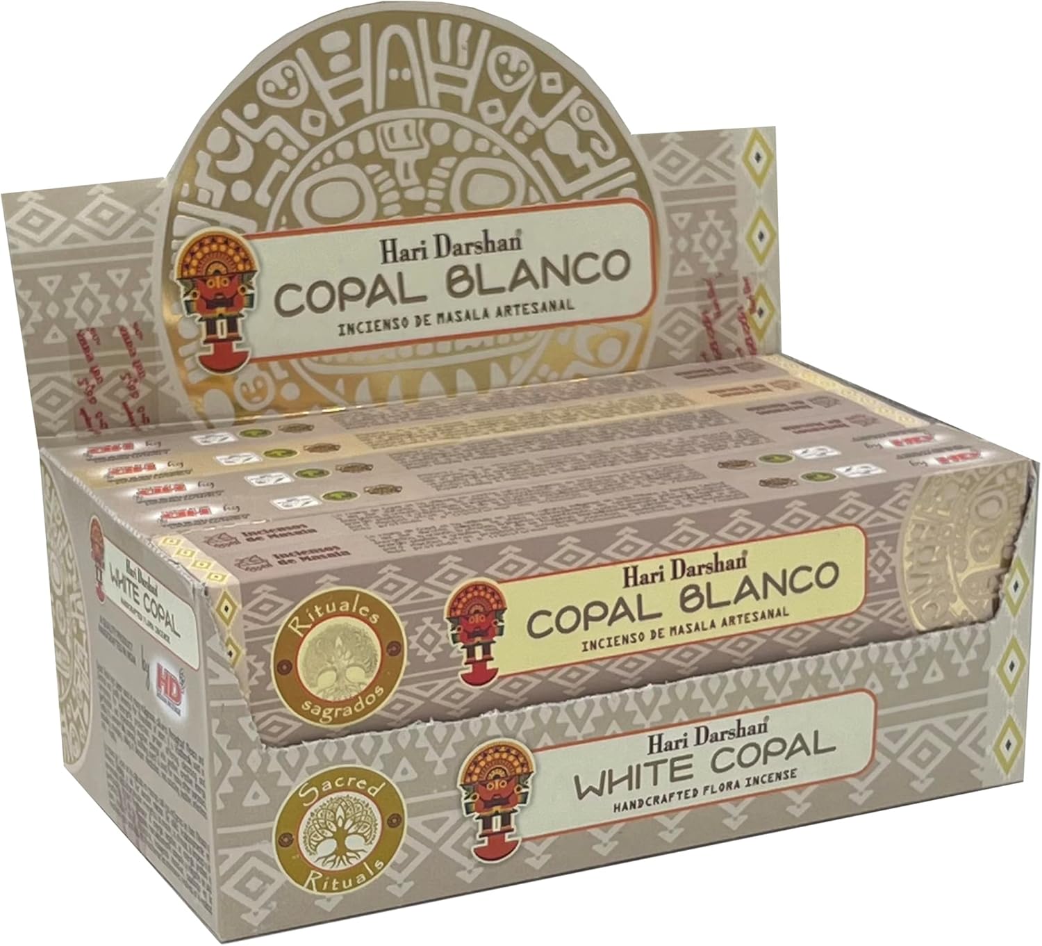 Hari Darshan Handcrafted Premium Incense Sticks 12 Box X 15 Sticks Total of 180 Sticks (White Copal)