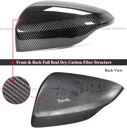 Miniatura 2 de Cubiertas de espejo retrovisor de fibra de carbono real totalmente seca, superposiciones compatibles con Subaru WRX VB 2022, 2023, 2024
