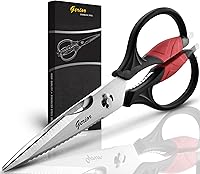 Gerior Heavy Duty Kitchen Scissors - Detachable Poultry Shears for Chicken, Meat, Herbs & Veggies - 9.25 Inch Sharp Stainless Steel