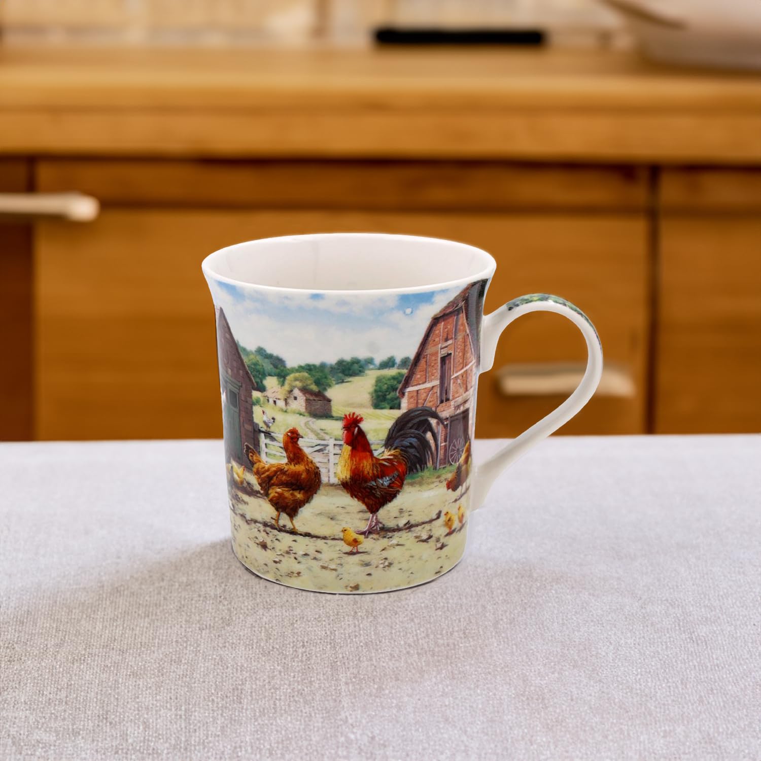 Lesser & Pavey Lot De 4 Tasses Empilables | Design Britannique Pour Toutes Les Cuisines | Tasses Empilables Pour Cuisines Modernes Avec De Jolis Motifs (Claude Monet Stacking S4