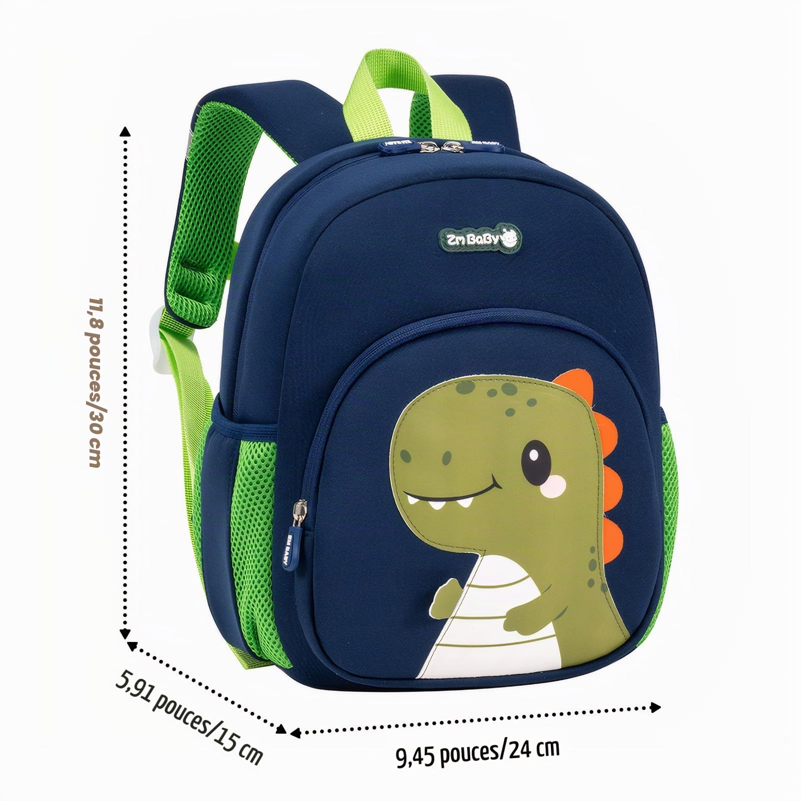 Sac à Dos Maternelle Sac à Dos Enfant Garçon Sac à Dos Enfant Sac à Dos Maternelle Léger Vert Dinosaure