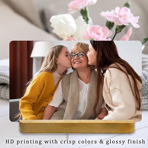 Miniatura 3 de Impresiones de fotos de metal personalizadas, marco de fotos personalizado con tus fotos, regalos de fotos personalizados para amantes, parejas,
