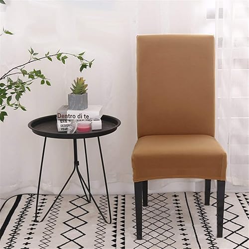 Miniatura 2 de Paquete de 6 fundas elásticas de licra para sillas de comedor, extraíbles y lavables, fundas protectoras para sillas de comedor, cocina, hotel
