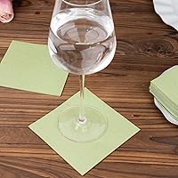 Vista 25 de Efavormart - Paquete de 20 servilletas de papel Airlaid de papel suave con tacto de lino rosa rubor de oro rosa, altamente absorbentes