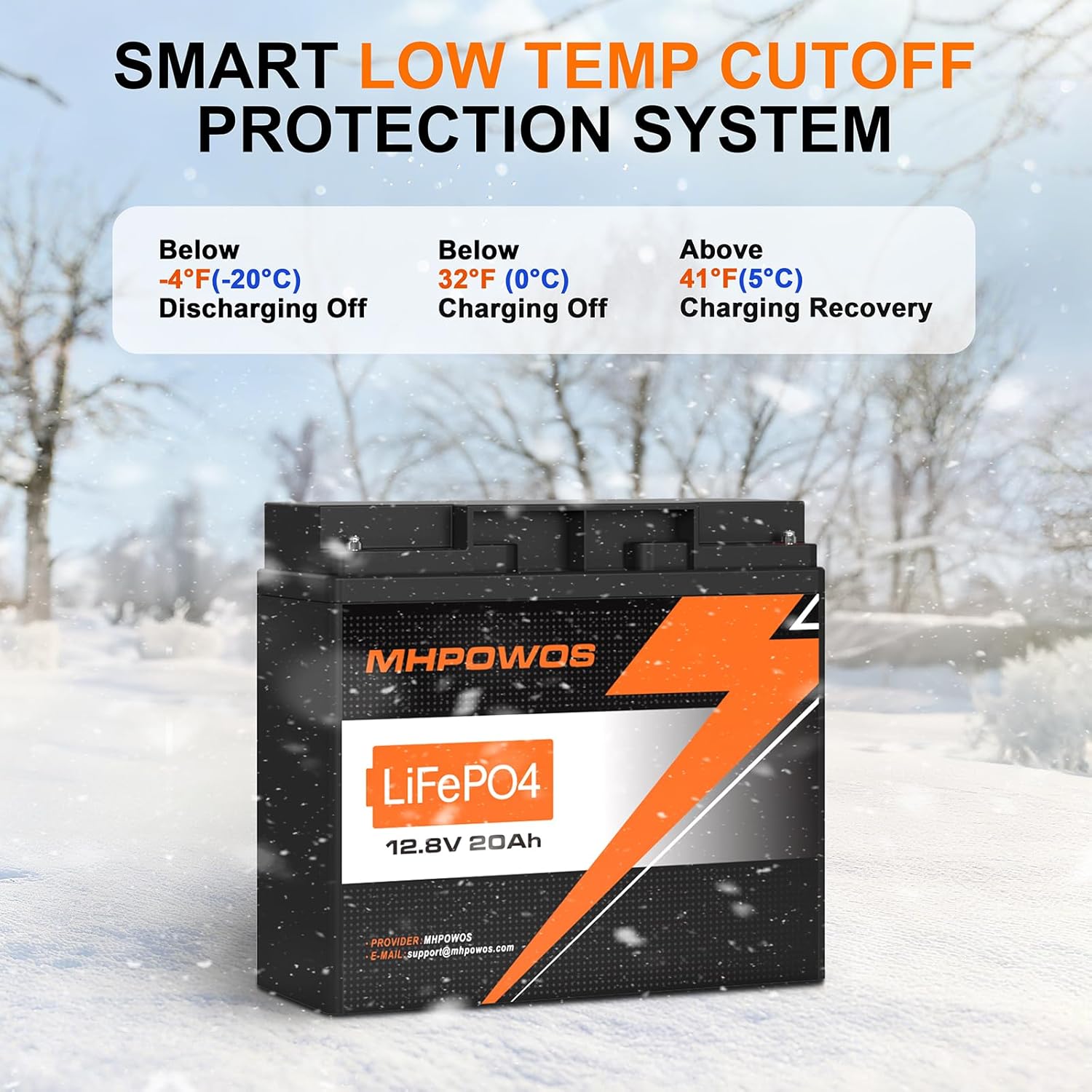 12V 20Ah LiFePO4 Battery, Up to 6000+ Deep Cycle 20A BMS Rechargeable Lithium Battery for Portable Power Station, Solar, Fish Finder, Marine, Outdoor Camping, Off-Grid Applications - Image 3