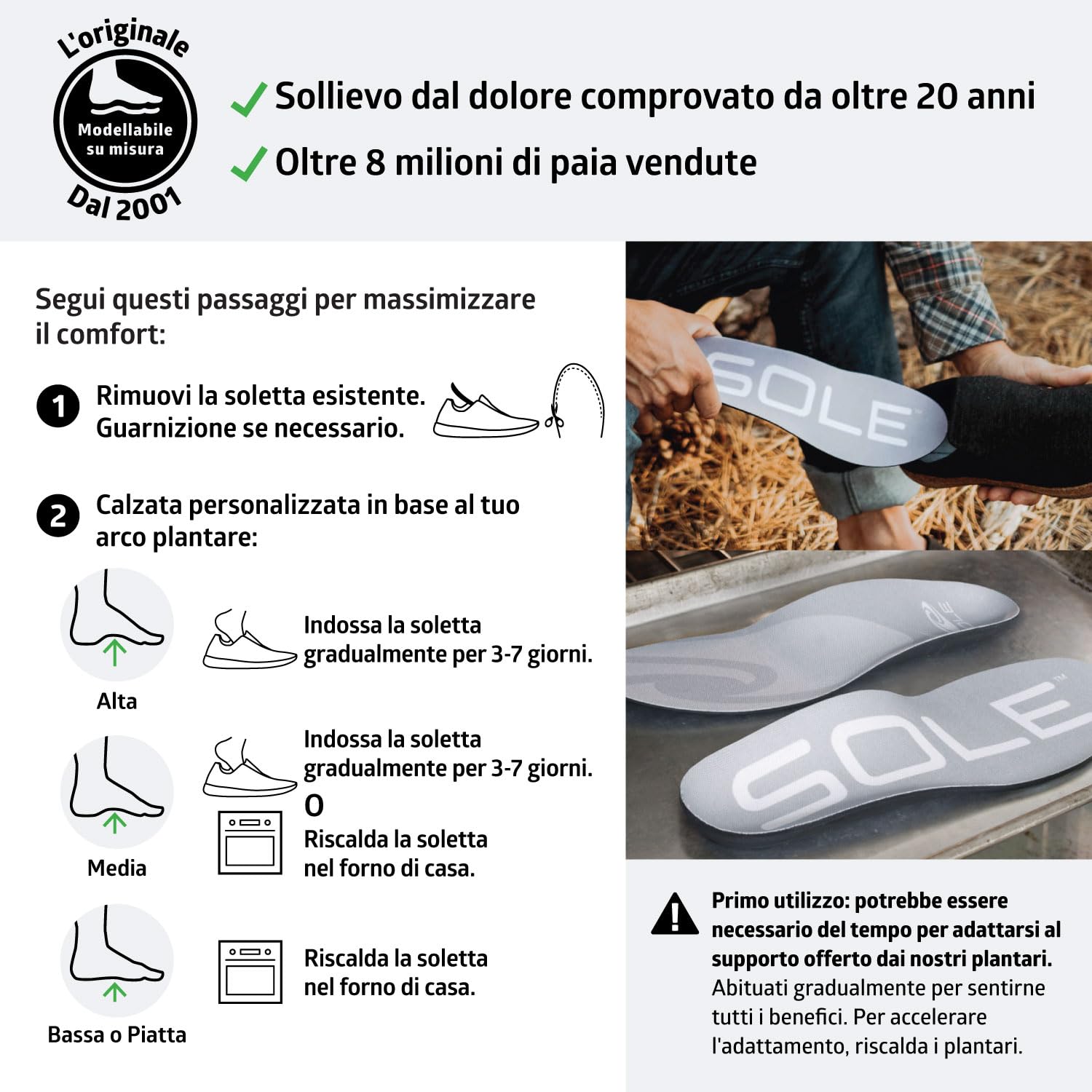 Suola da uomo larghezza regolare, Grigio (Grigio), 46 EU